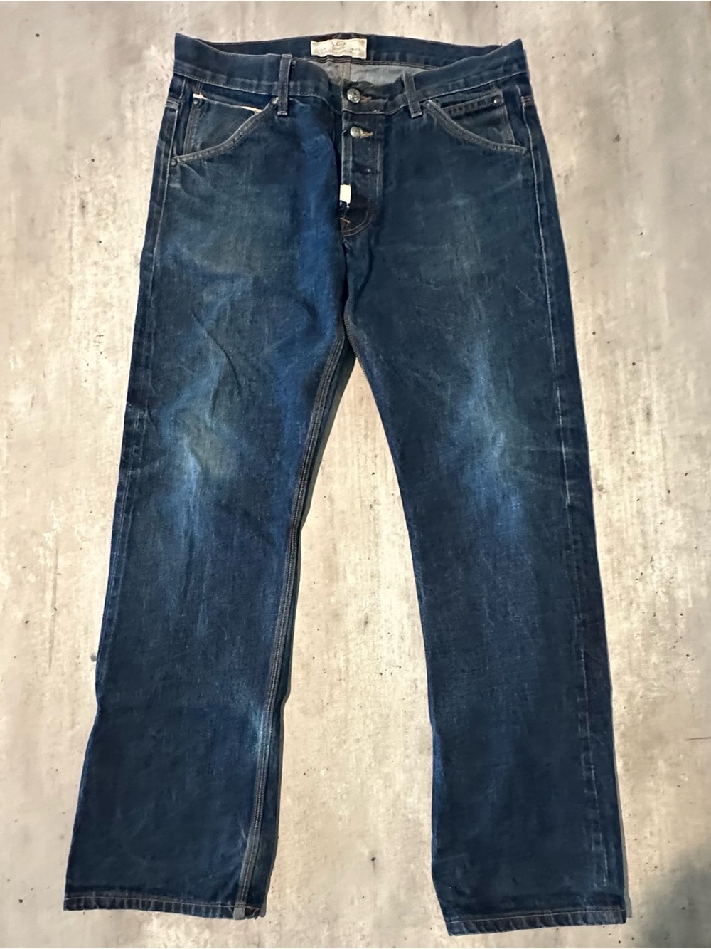 Lrg Men's Dark Blue Straight Jeans